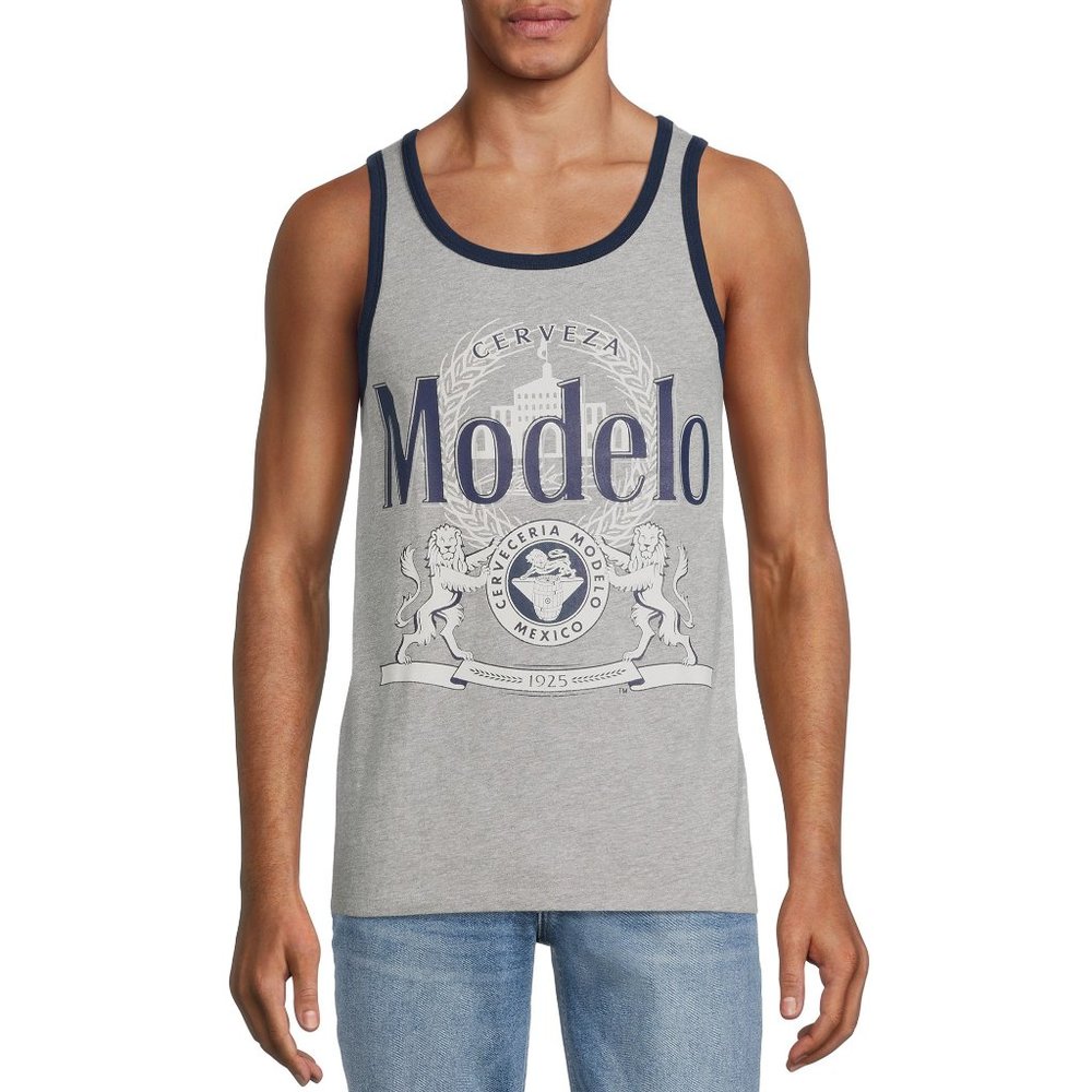 Modelo Lion Men's Beach Graphic Tank Top. Size 2XL. (50-52).